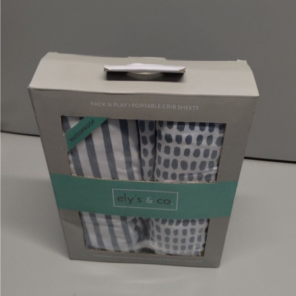 Elys & Co Waterproof Pack n Play or Crib Sheets 2-Pack NEW - Picture 6 of 6